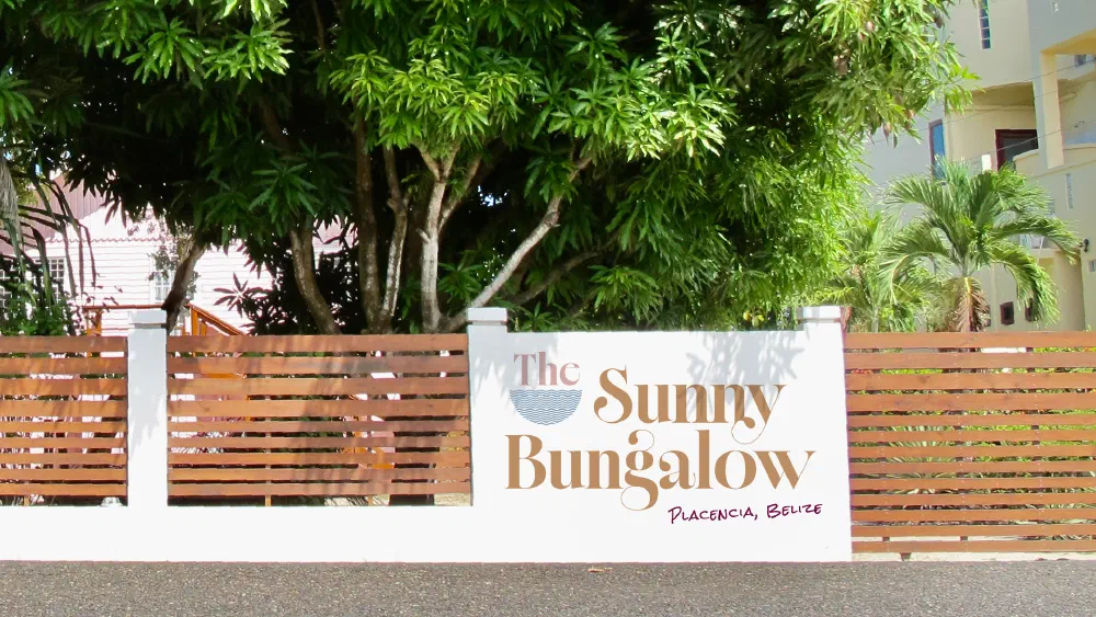 Property wall signage with the wordmark